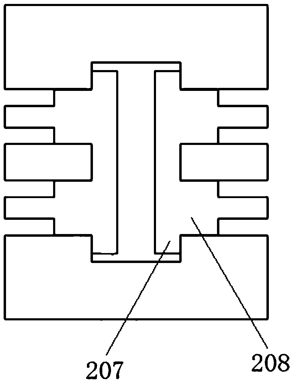 Rectangular waveguide-microstrip power divider and rectangular waveguide matching load