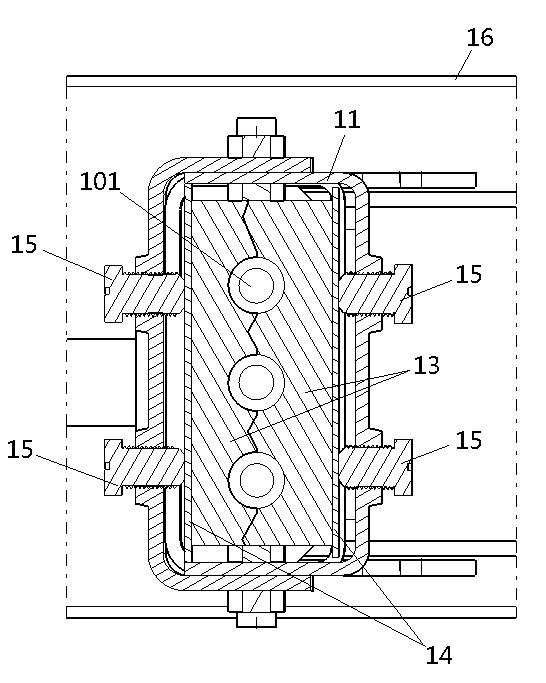 Collision energy absorption mechanism of passenger car and passenger car using mechanism