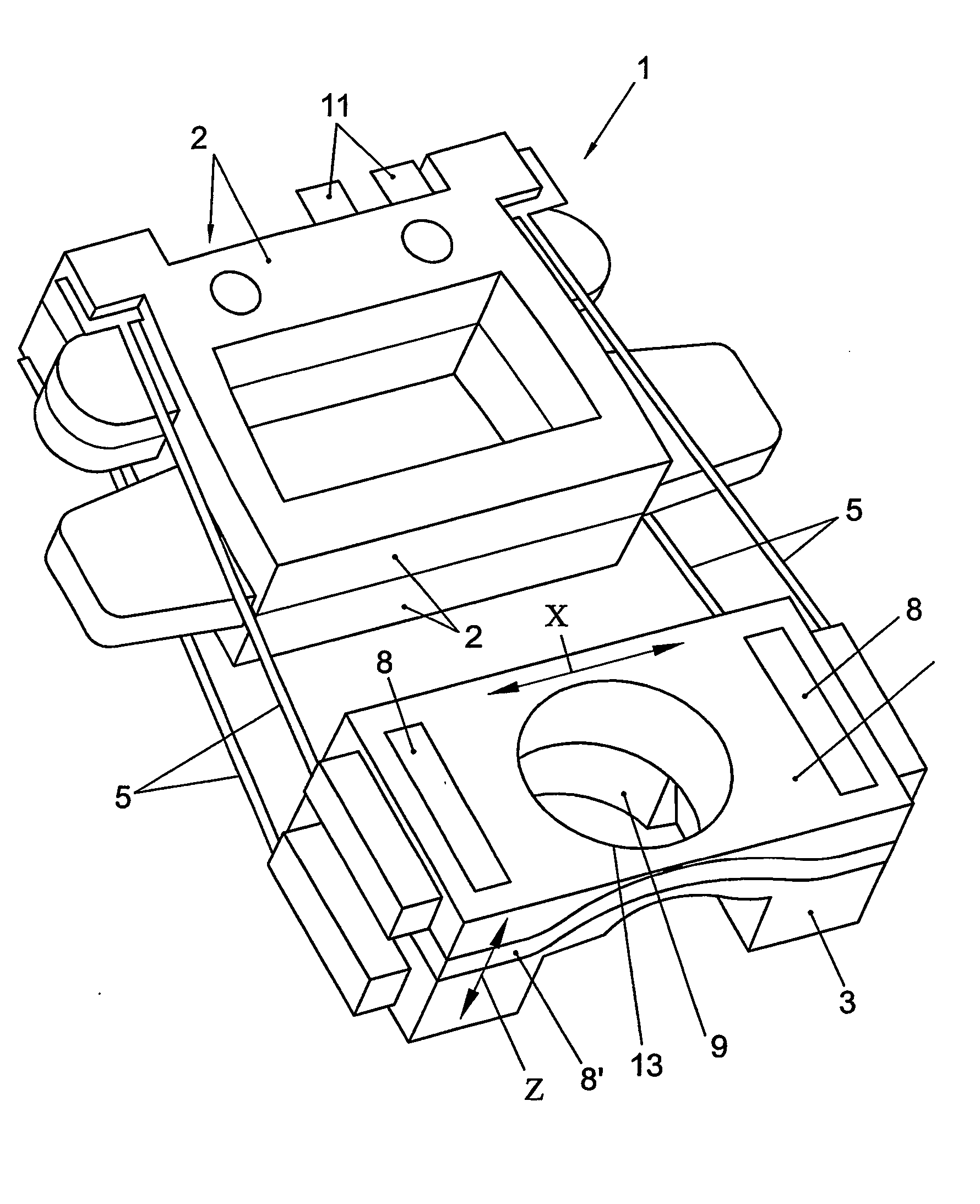 Method of manufacturing at least one actuator, as well as a lead frame, optical reading and/or writing head, and an optical reading and/or writing device