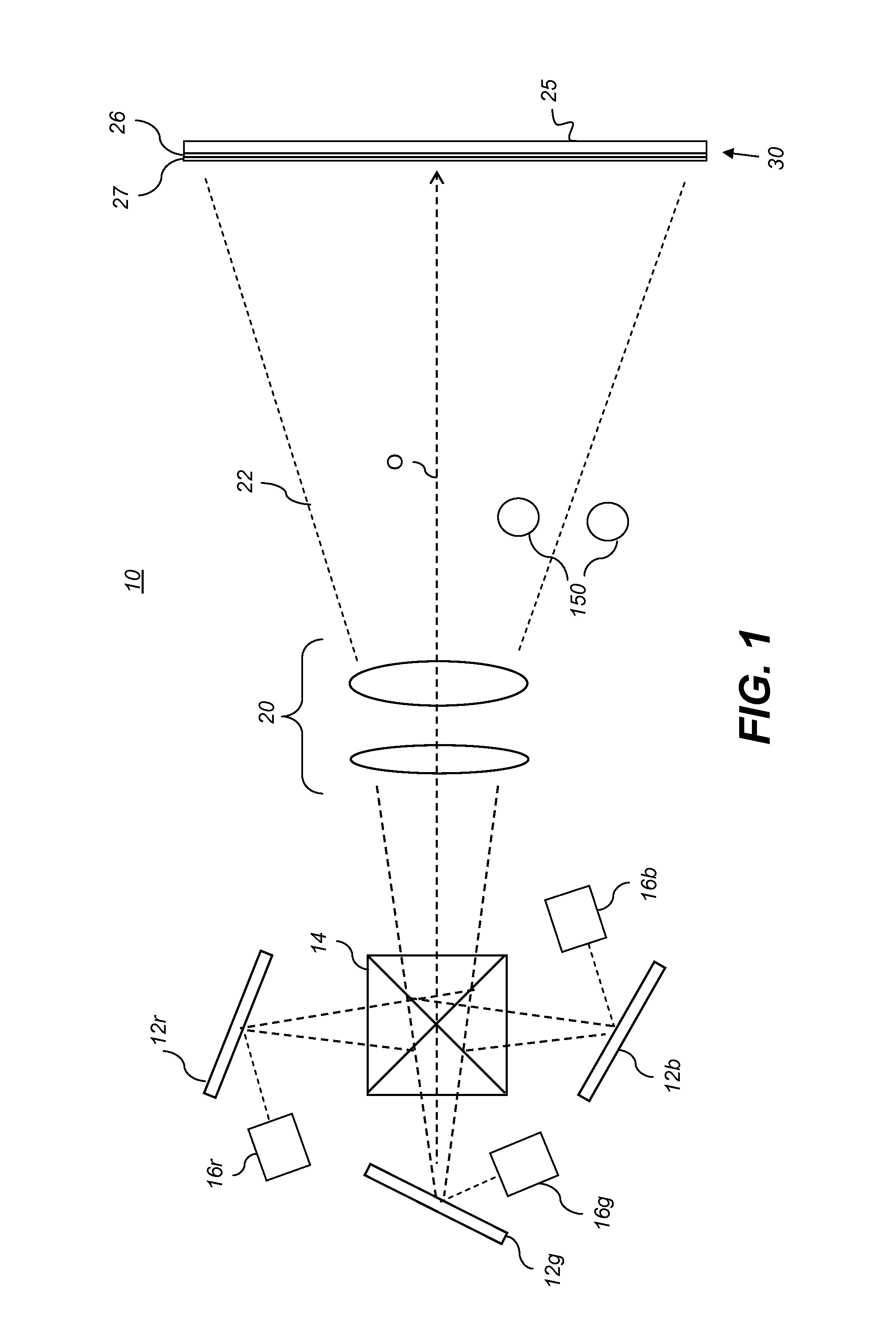 Projection display surface providing speckle reduction