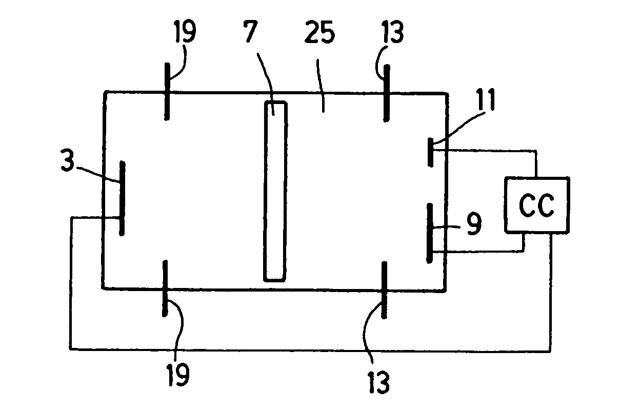 Miniature electro-optic device having a conductive element for modifying the state of passage of light between inlet/outlet points and corresponding uses thereof