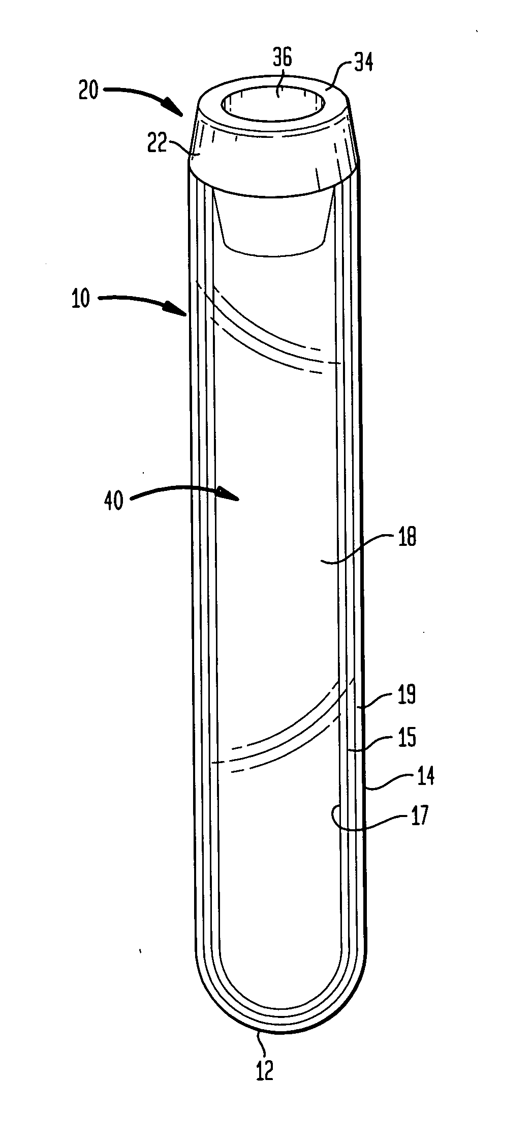 Collection container assembly with nanocomposite barrier coating