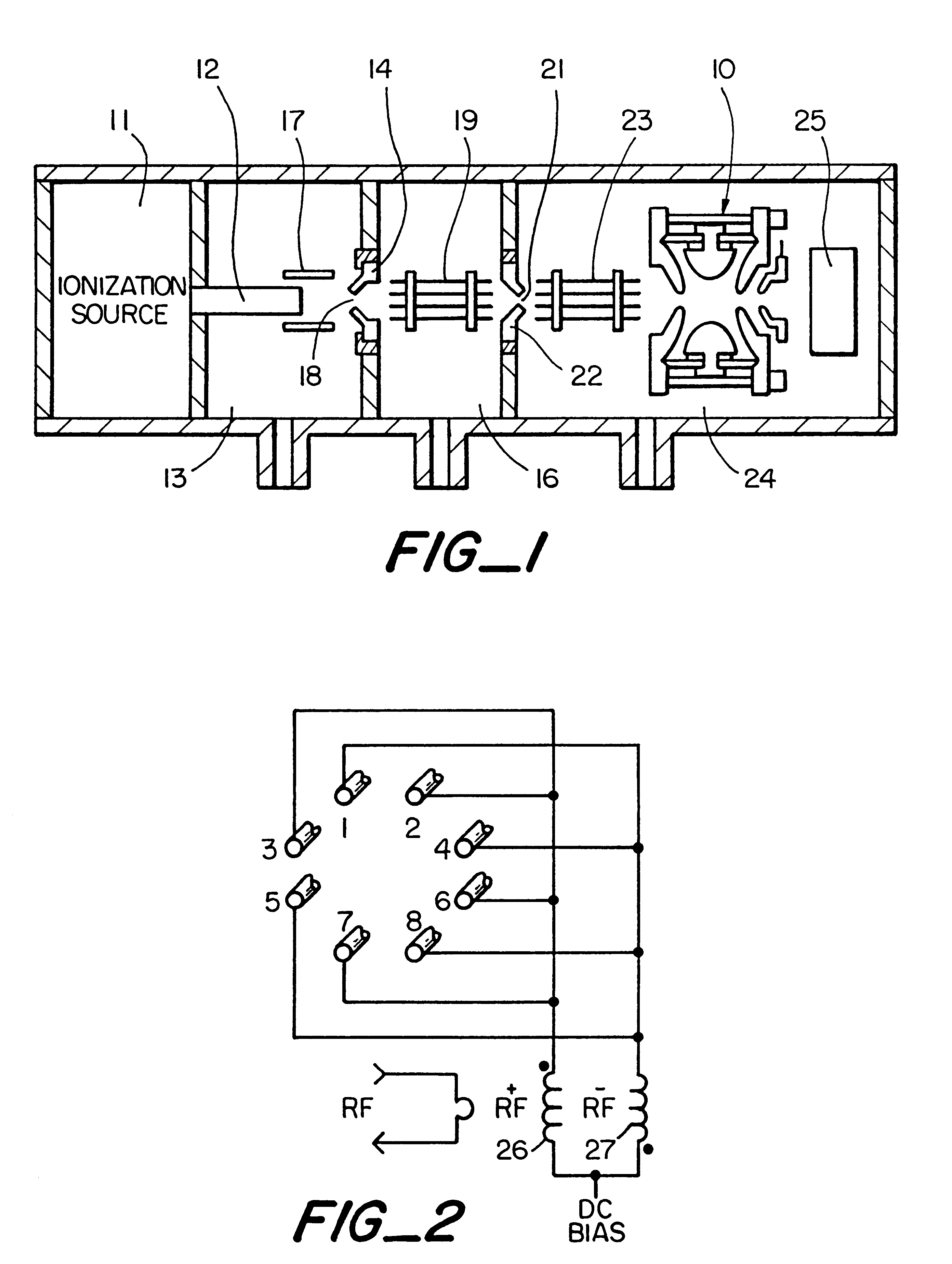 Method and apparatus for transferring ions from an atmospheric pressure ion source into an ion trap mass spectrometer