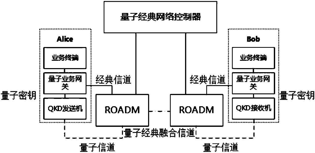 Multi-type quantum terminal compatible fusion network access system and method