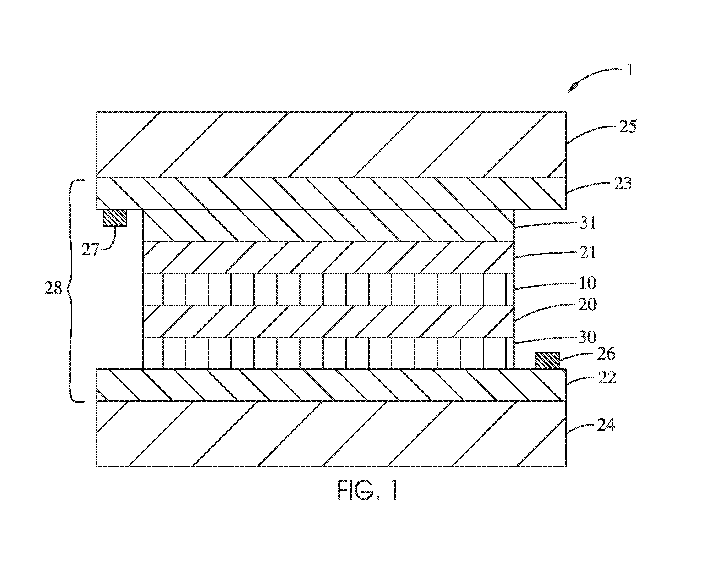 Electrochromic multi-layer devices with current modulating structure