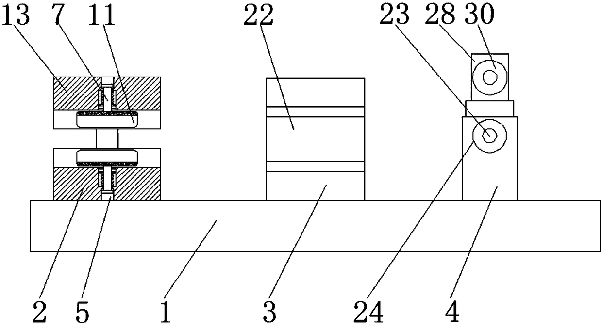 Clamping dust removing device for cable processing