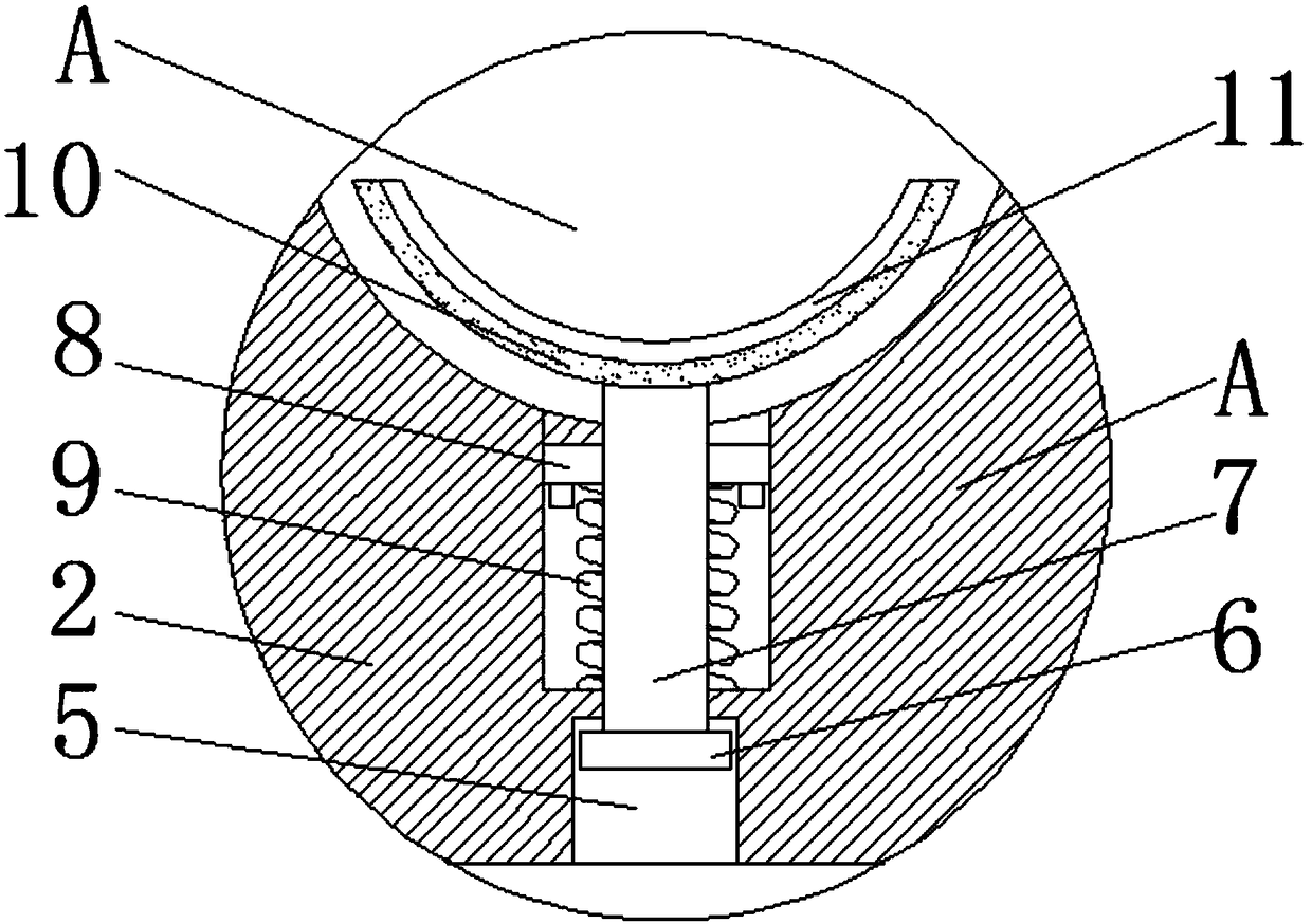 Clamping dust removing device for cable processing