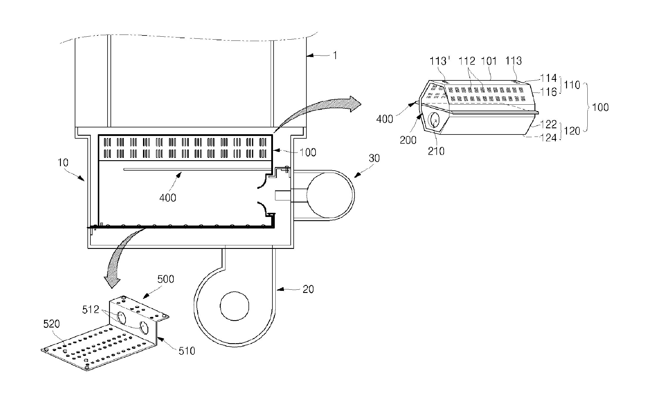 Burner for gas boiler