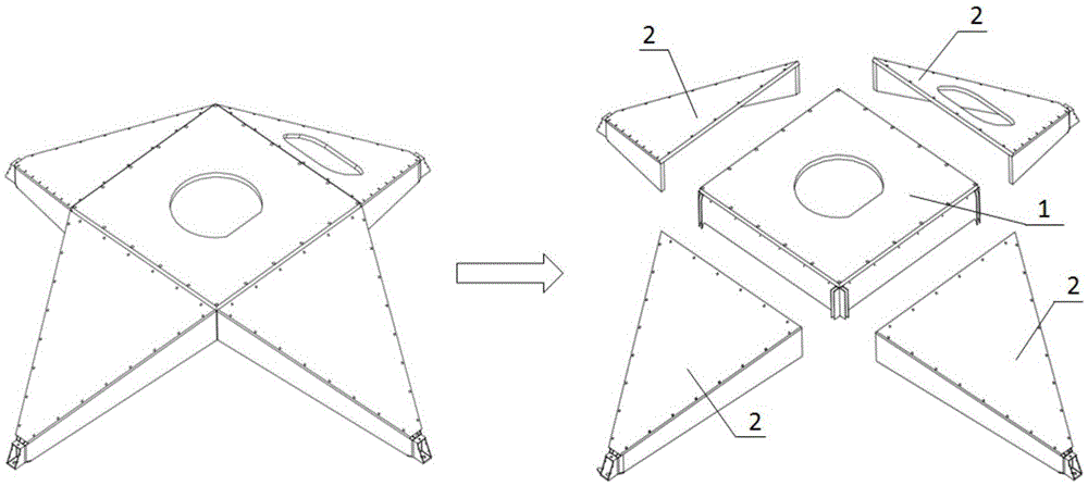 Spatial box type cabin structure