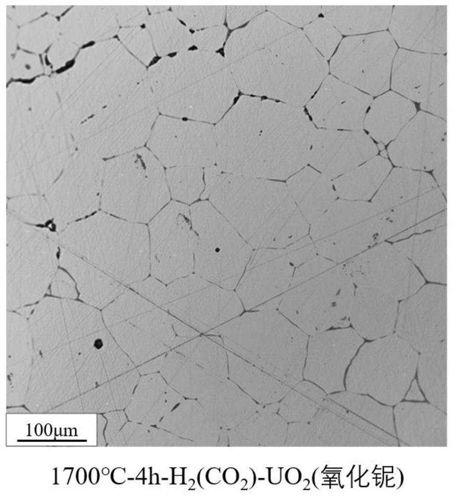 Large-grain UO2 ceramic fuel, and preparation method and application thereof