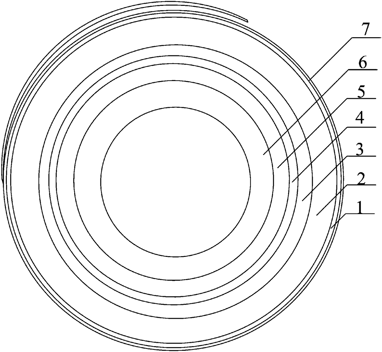 Anti-corrosion, anti-stretching, and direct burial water-blocking medium-voltage cable