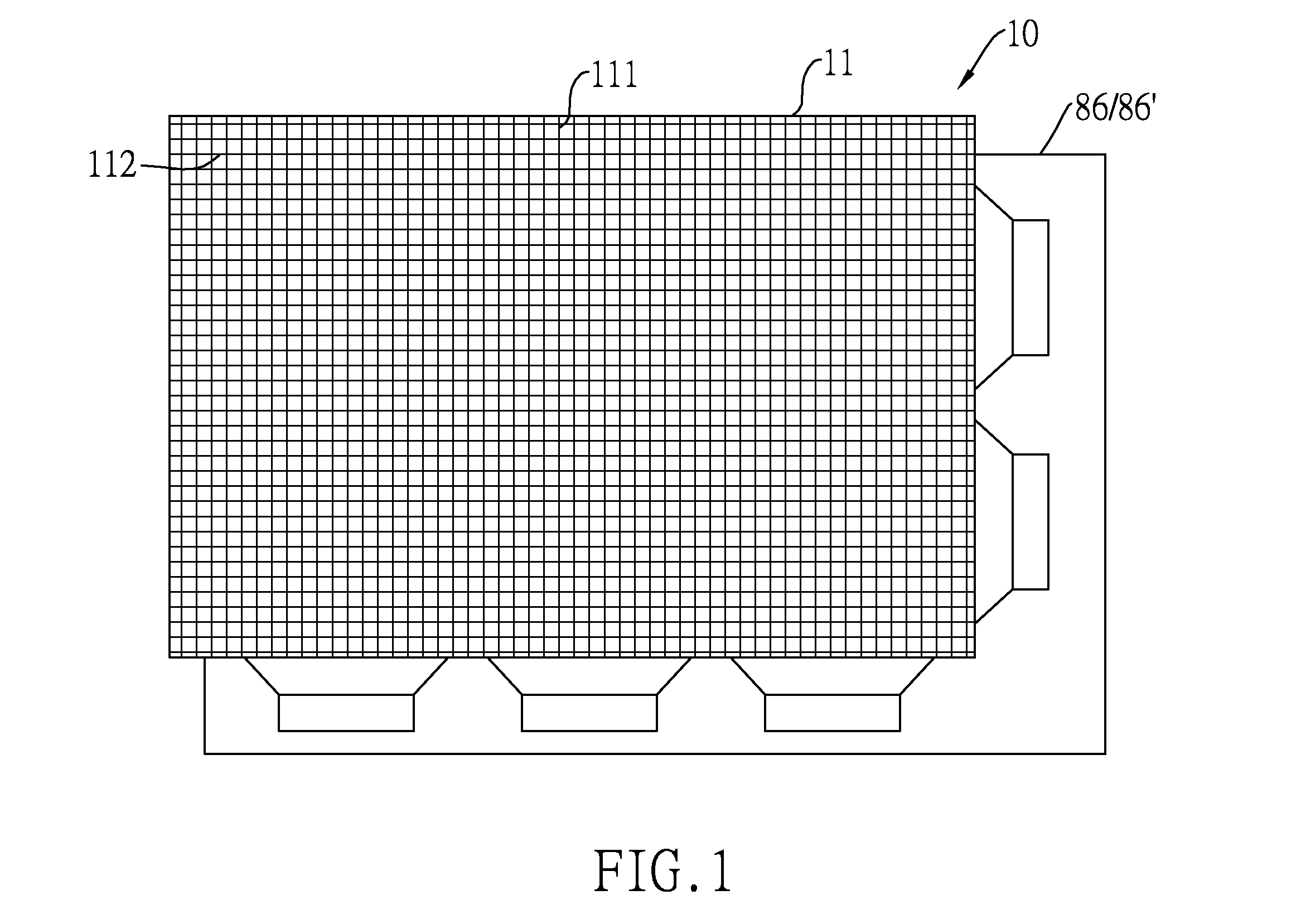 Touchable sensing matrix unit, a co-constructed active array substrate having the touchable sensing matrix unit and a display having the co-constructed active array substrate