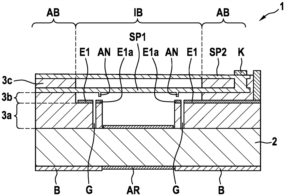 Interferometer device and method for producing an interferometer device