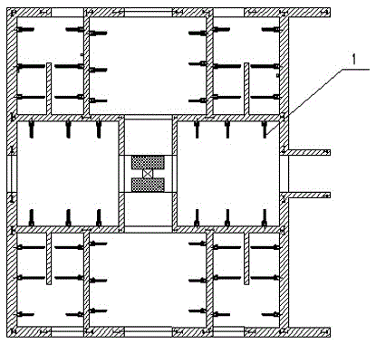 An integrated system for inner rigid protection and hoisting of the core tube of a super high-rise building