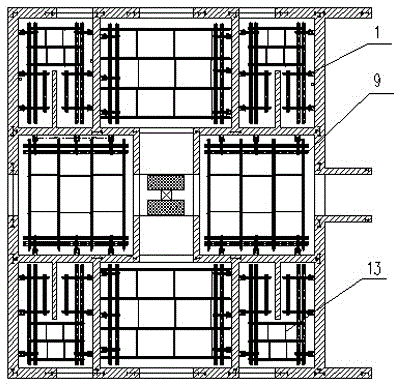 An integrated system for inner rigid protection and hoisting of the core tube of a super high-rise building