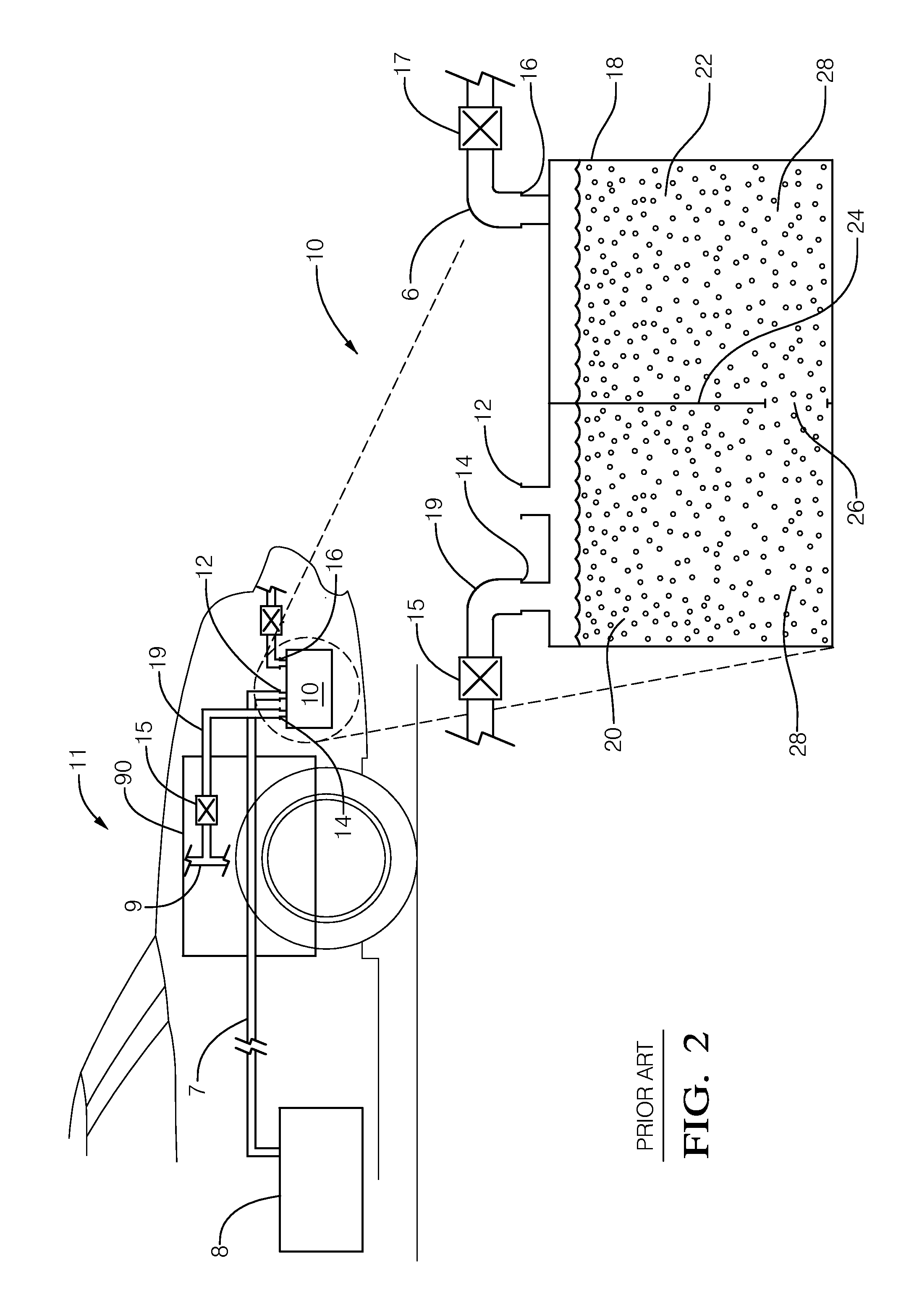 Carbon heating element for evaporative emission canister