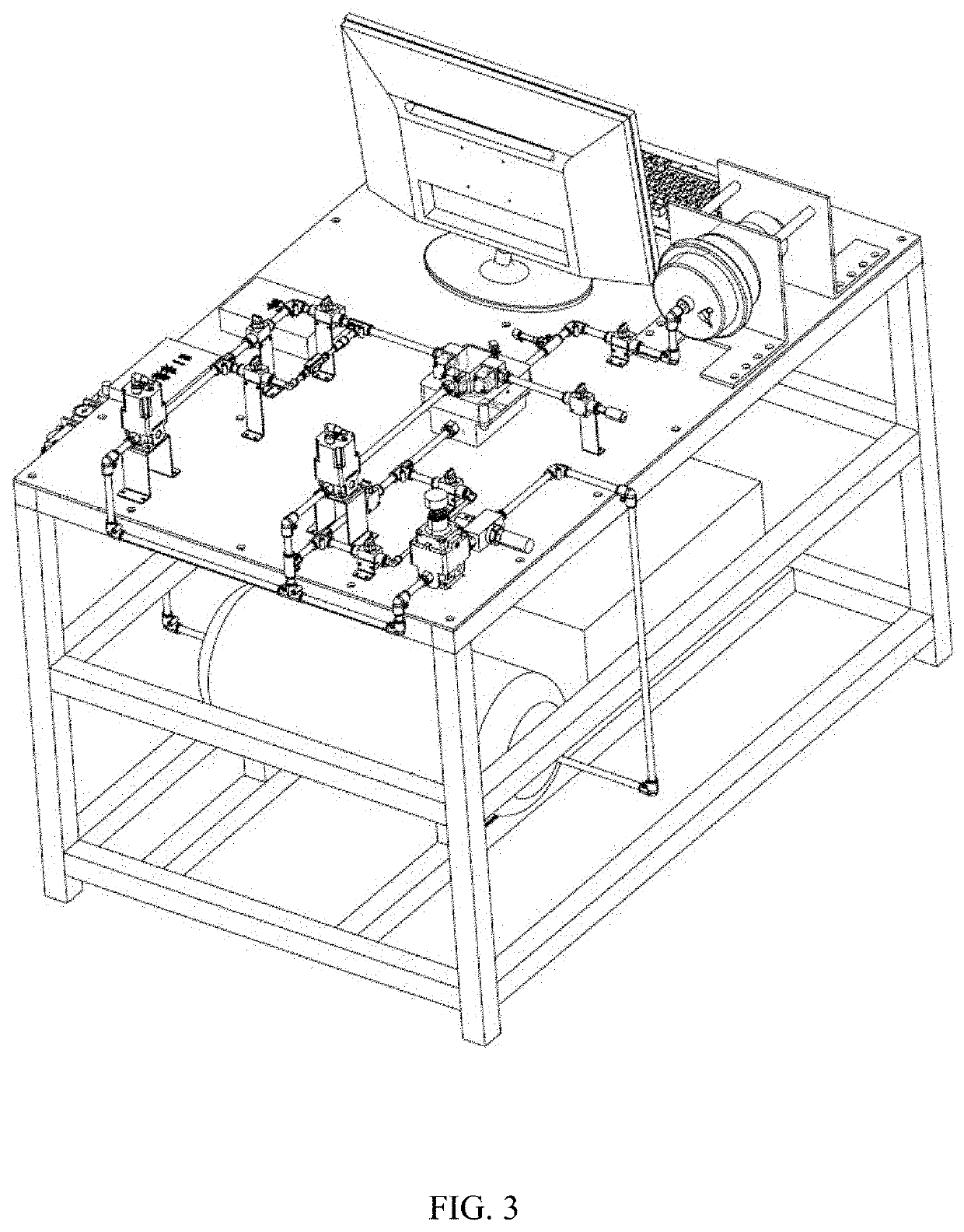 Test device and method for automatic pressure regulating valve of electronic braking system