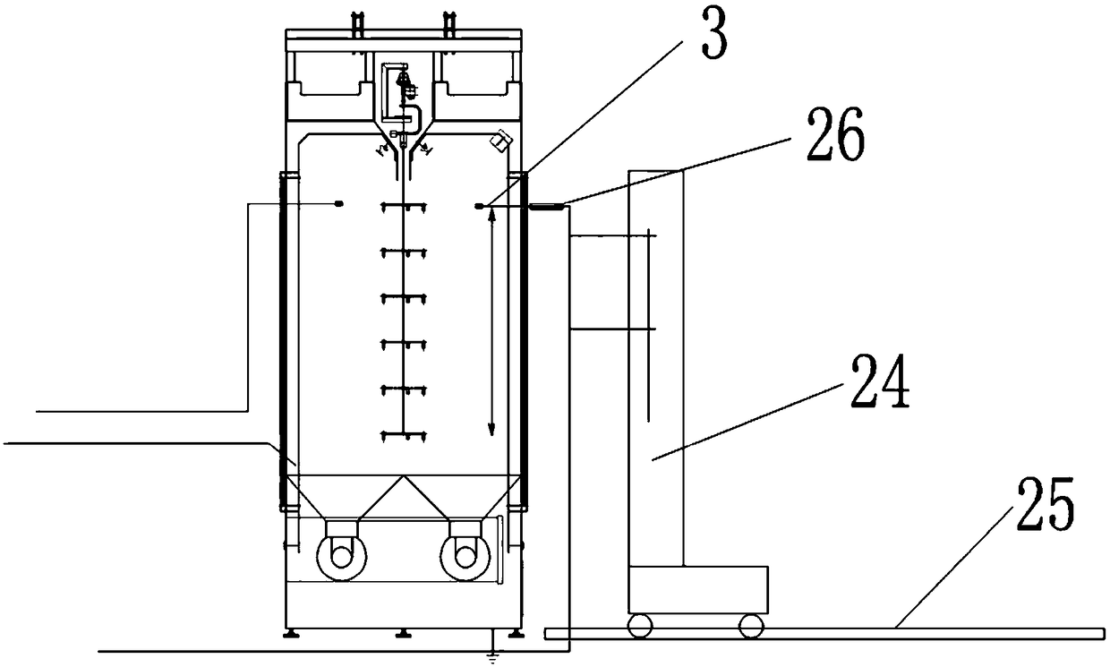 Intelligent and efficient recycling system device for powder of electrostatic spraying equipment