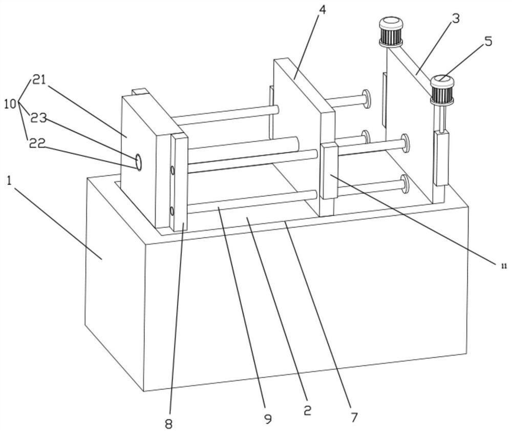 High-speed-driven injection molding machine mold closing structure