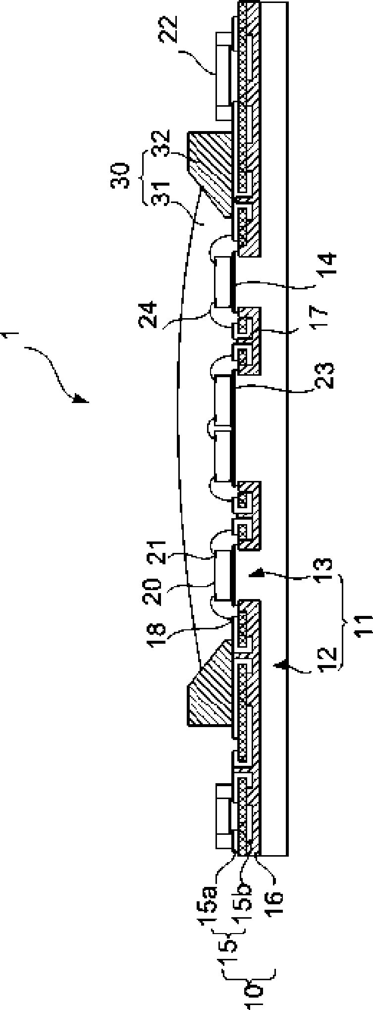 High power light emitting diode module package structure