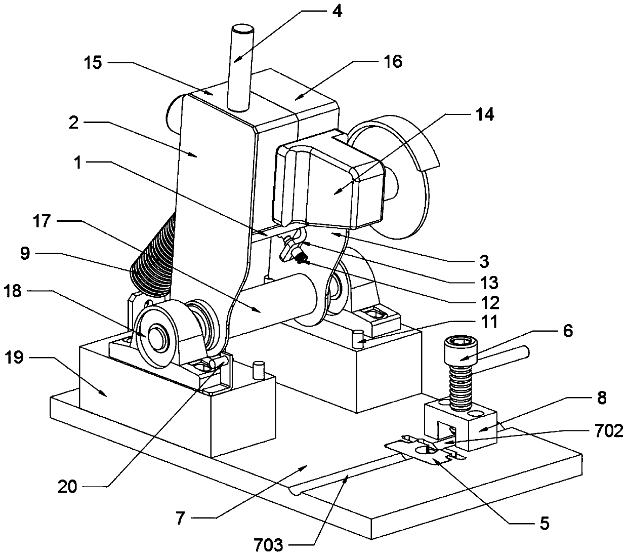 Special trimming machine for high-precision laser positioning die ejector rod