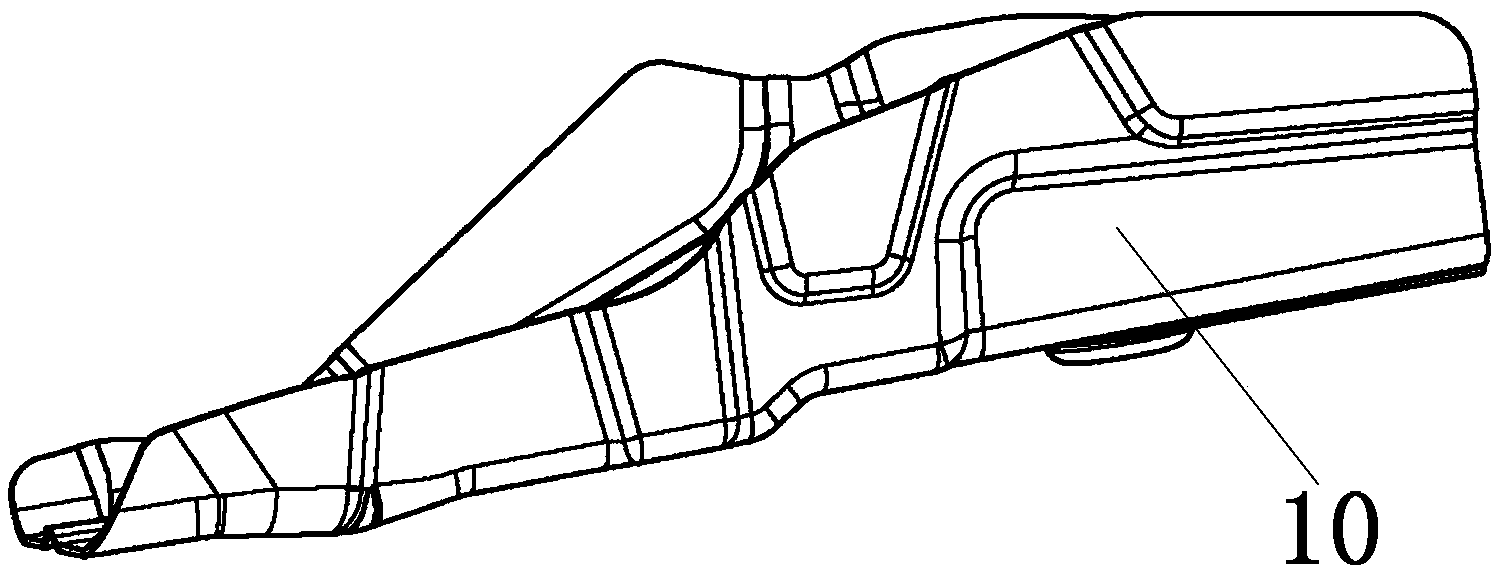 Rear automobile body structure for reinforcing rear of automobile