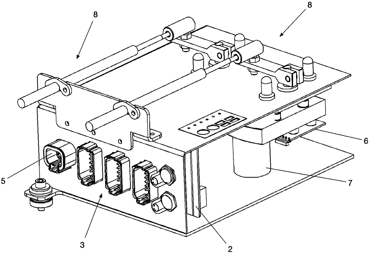 Control box for robot to execute driving