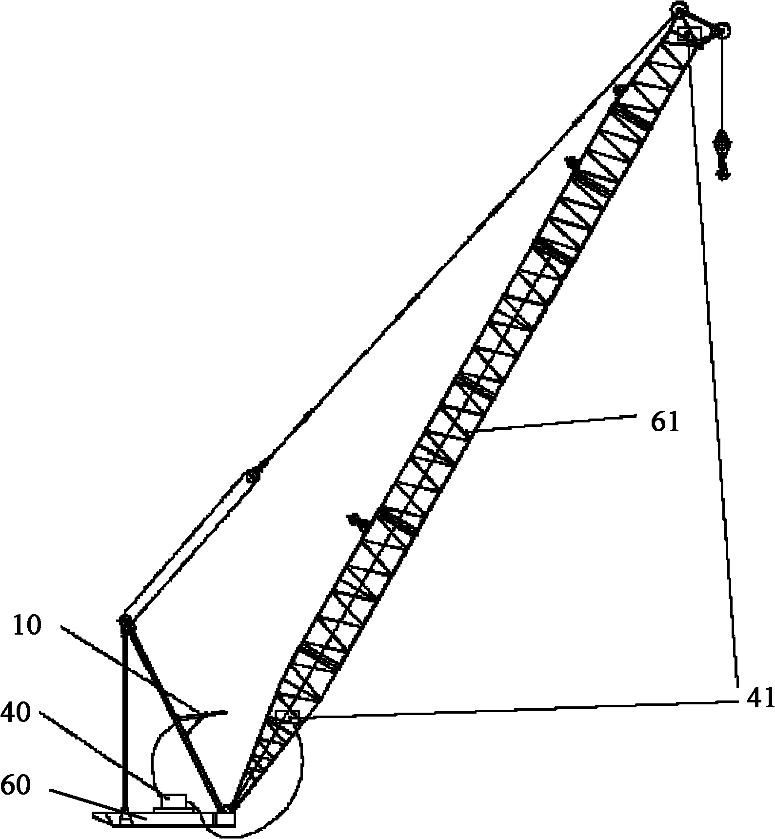 Boom anti-tilt buffer device