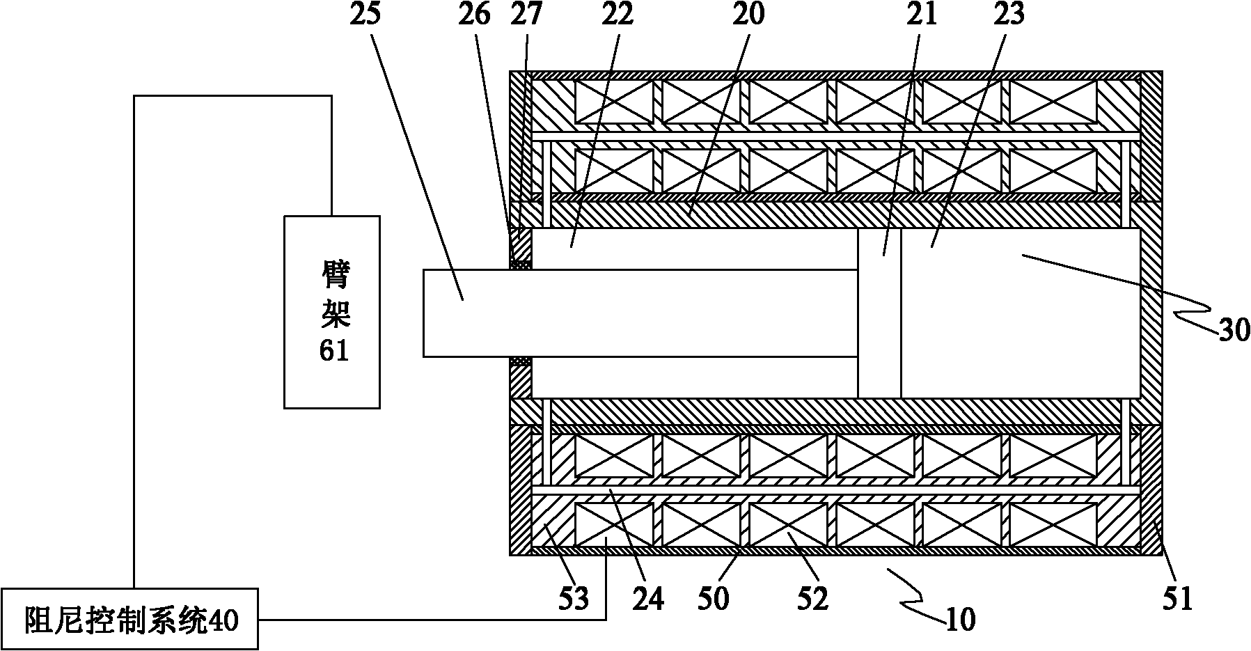 Boom anti-tilt buffer device