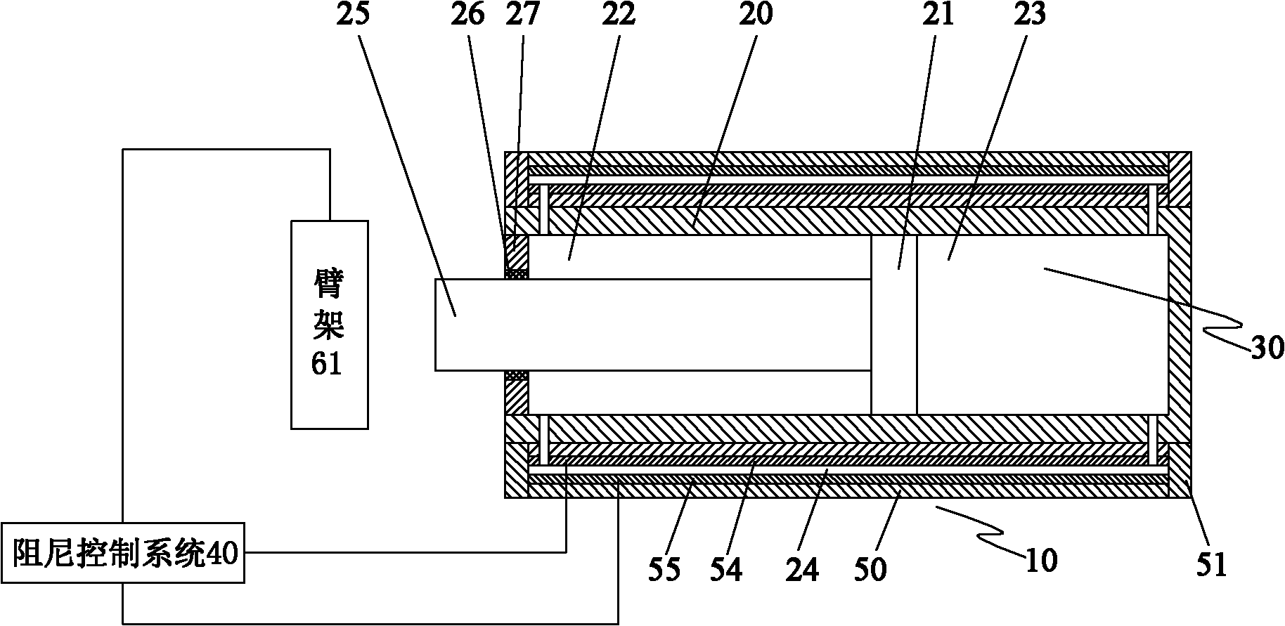 Boom anti-tilt buffer device