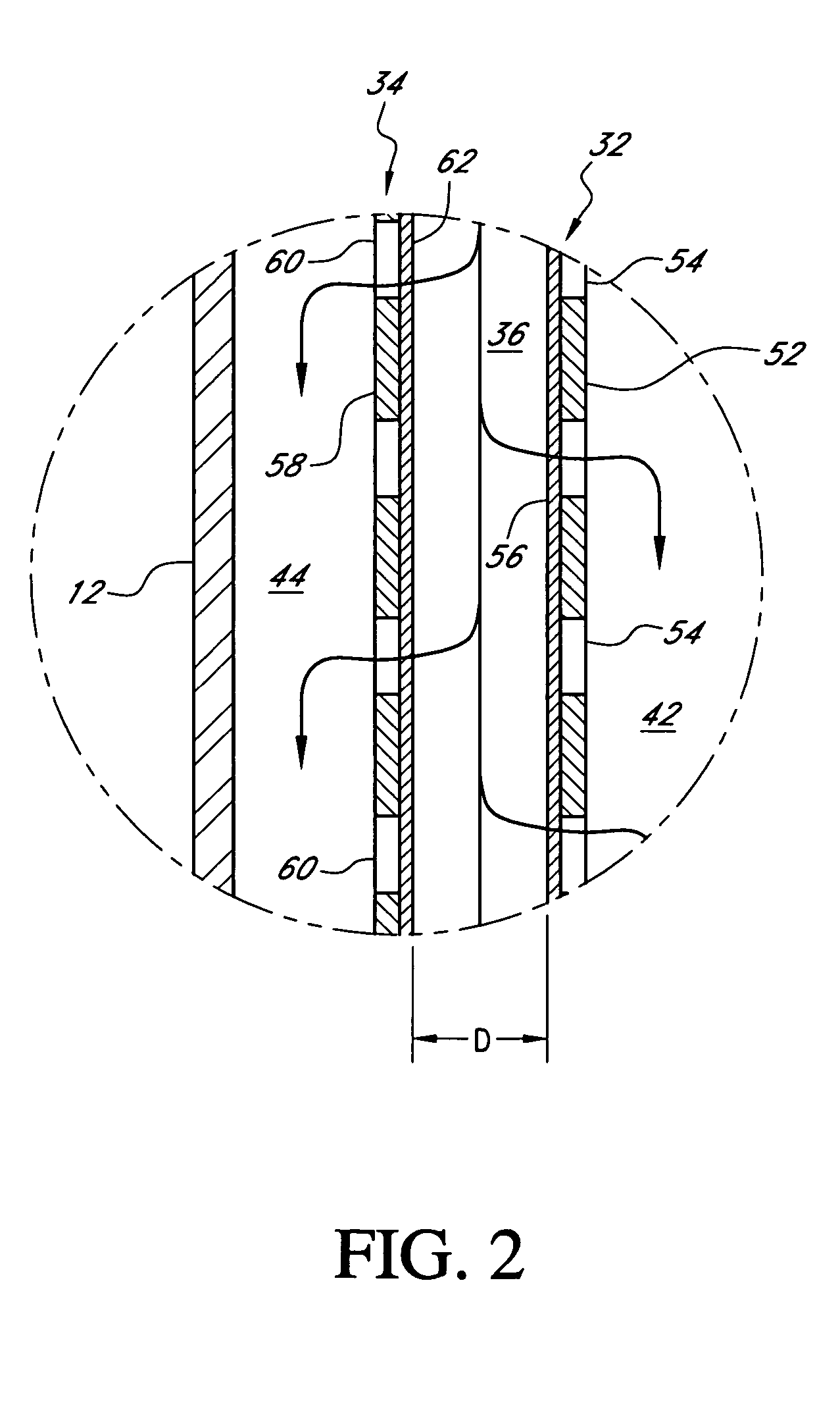 Displacement filter apparatus and method