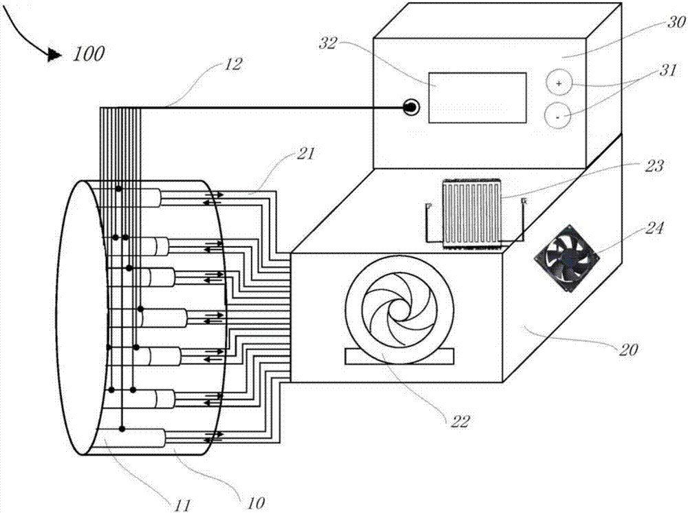 Temperature changing detection system and method for nuclear magnetic contrast agent