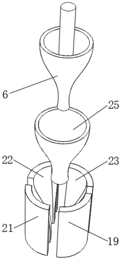 Novel trumpet-shaped forge piece thixotropic forging device and process thereof