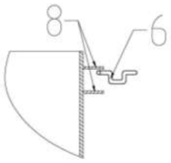 A rear door locking structure and rear door locking method of a mining transport vehicle