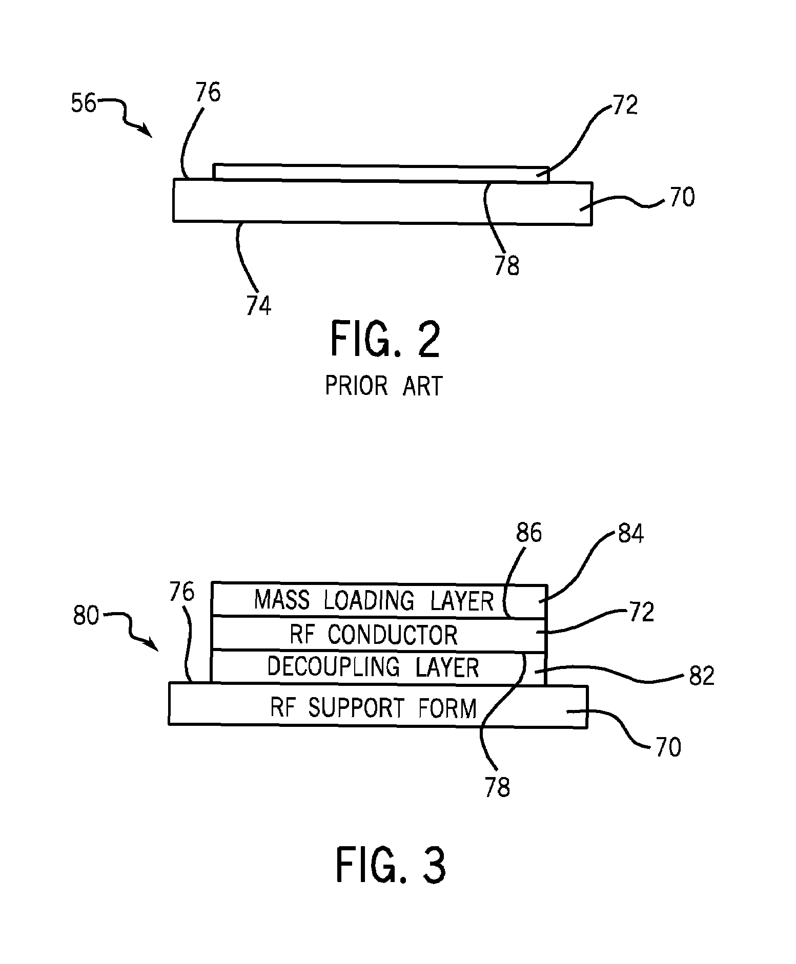 RF body coil with acoustic isolation of conductors