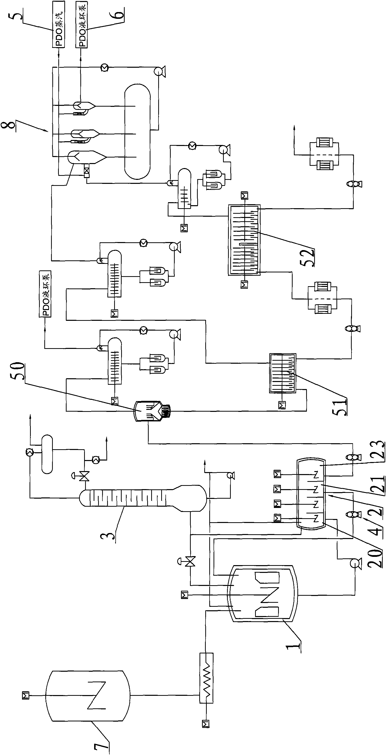 Method and device for continuously producing terephthalic acid-1,3-propylene glycol ester