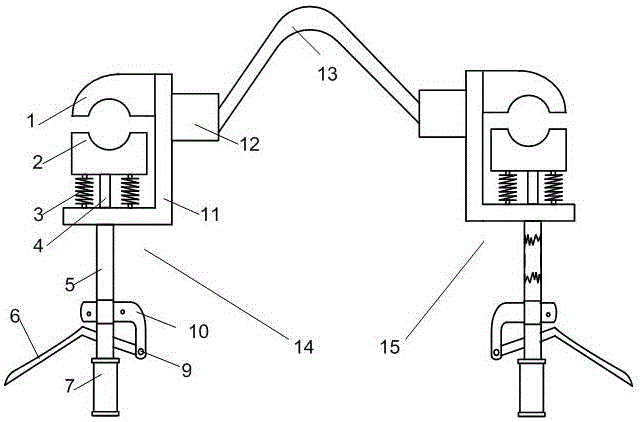 Outdoor high-voltage isolator emergency flow dividing device and using method thereof