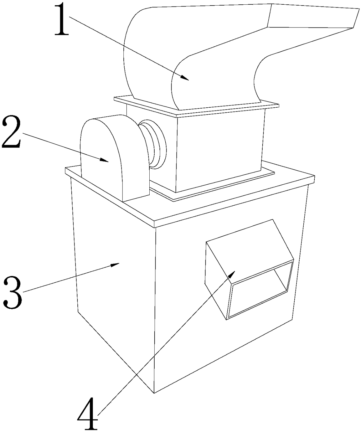 Efficient crushing treatment equipment for manufacturing charcoal from carbon powder