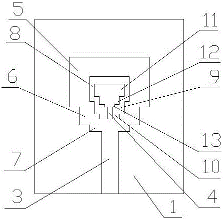 Ultra-wideband microstrip antenna based on rectangular stepped structural fractal