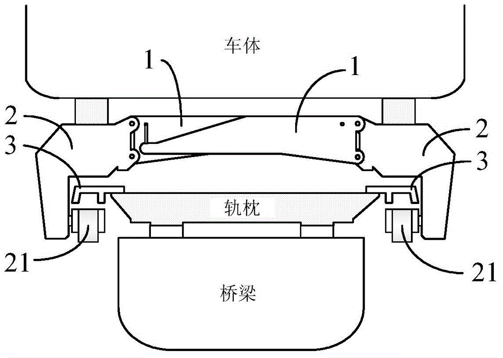 Virtual energy catcher based inhibition method for magnetic-levitation train-bridge self-induced vibration