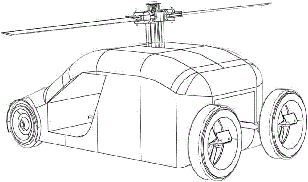 Airphibian with retractable rotor and control method of airphibian with retractable rotor