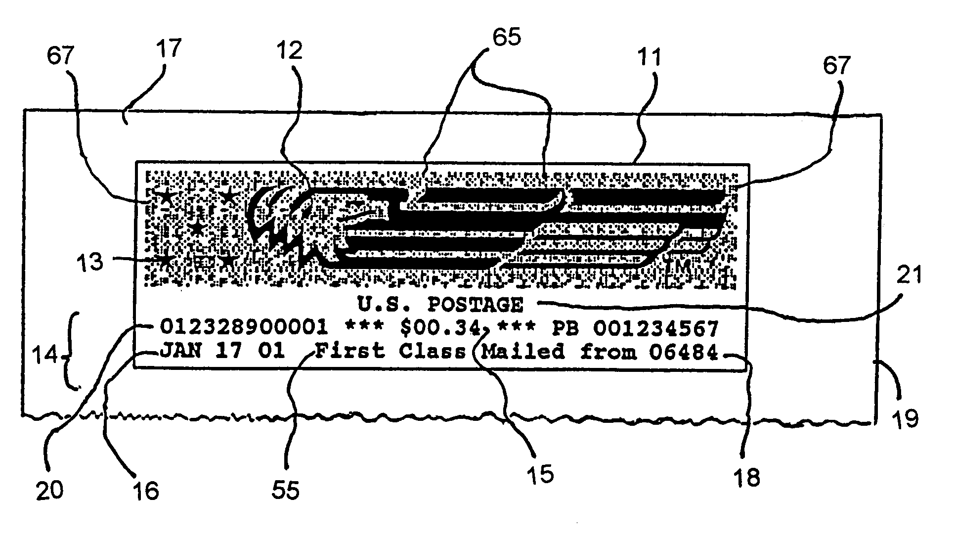 Method for embedding information in an image