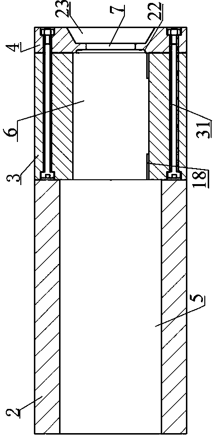 Mold for extrusion formation of equal-thickness in-plane bent plate