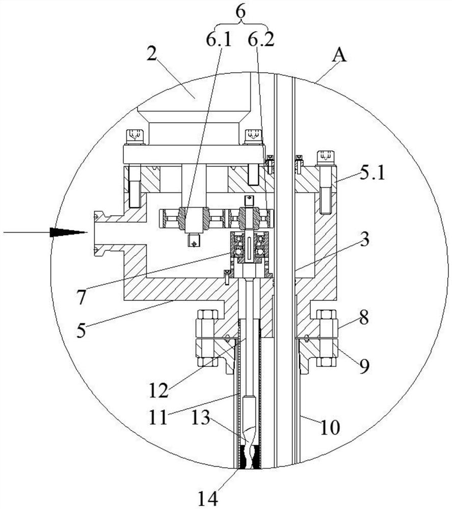 Offset type screw pressurization water injection device