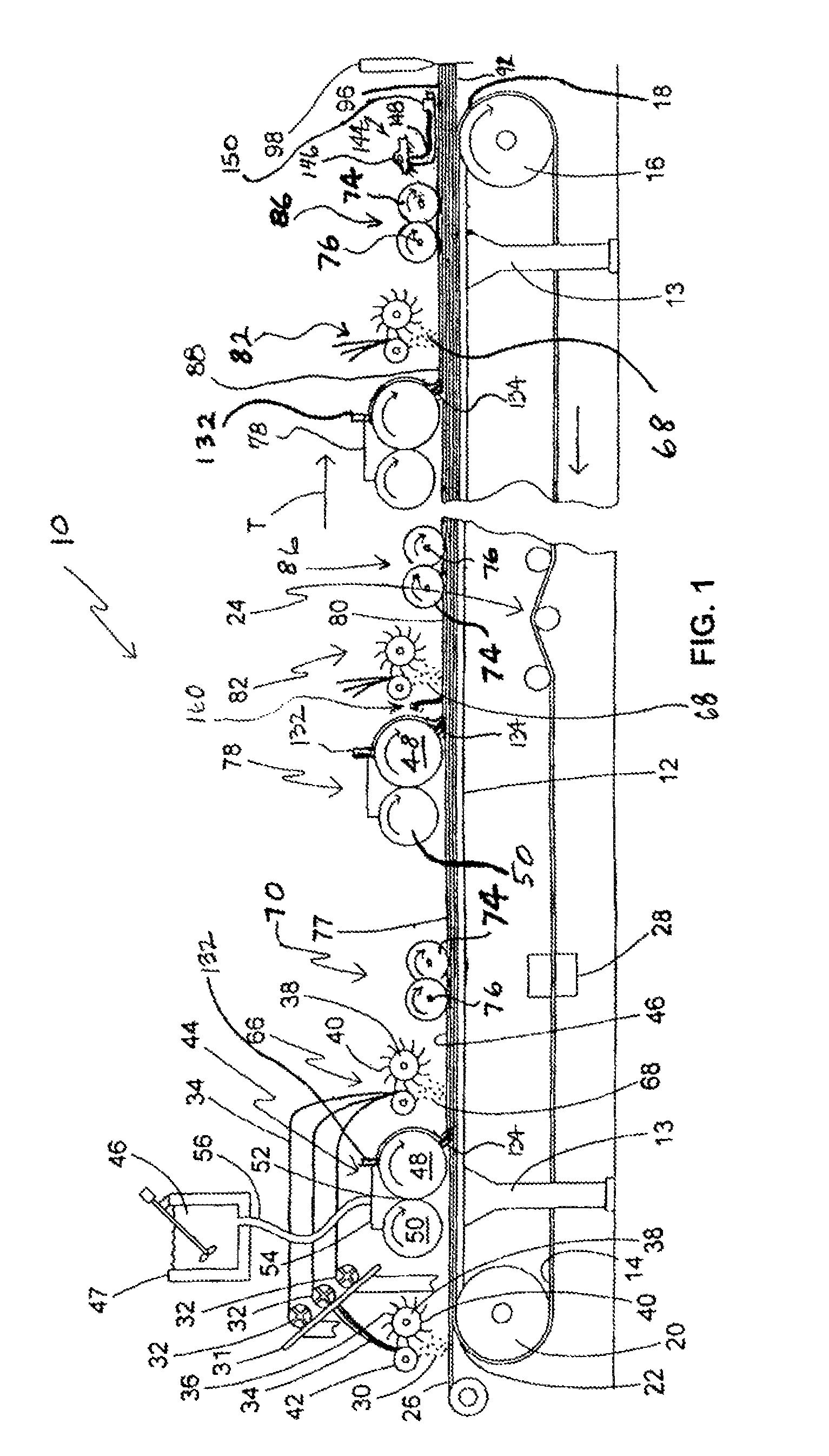 Method for smoothing cementitious slurry in the production of structural cementitious panels