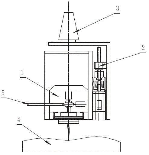 Laser machining method and device applicable for complicated curved surface