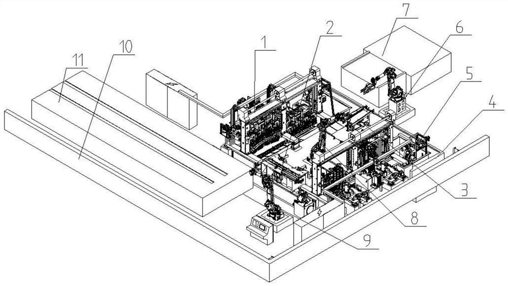 Automatic quenching device for automobile plate spring