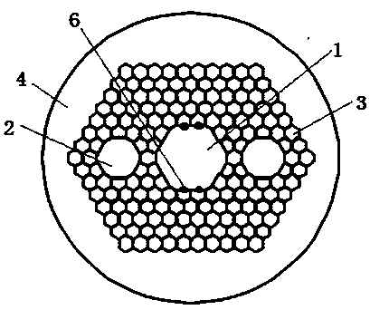 A hollow-core polarization-maintaining photonic crystal fiber