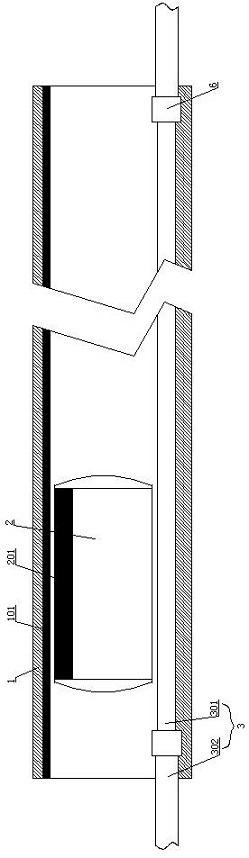 Practical emergency escape pipeline car device in tunnel