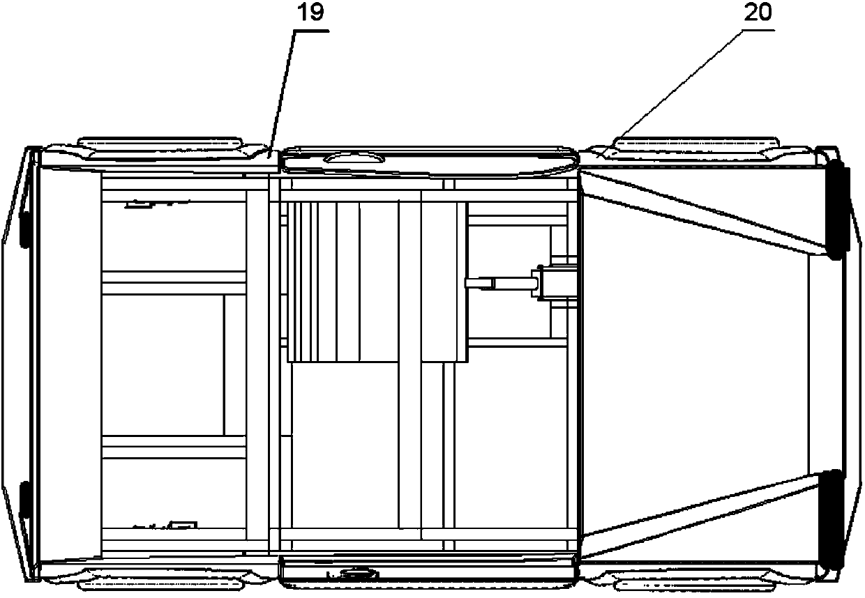 Wheel-type electrically driven vehicle of modular body